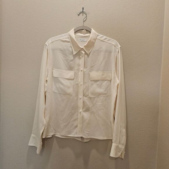NWOT Equipment Women's Long Sleeve Button Down Silk Blouse Size M - Picture 1 of 5